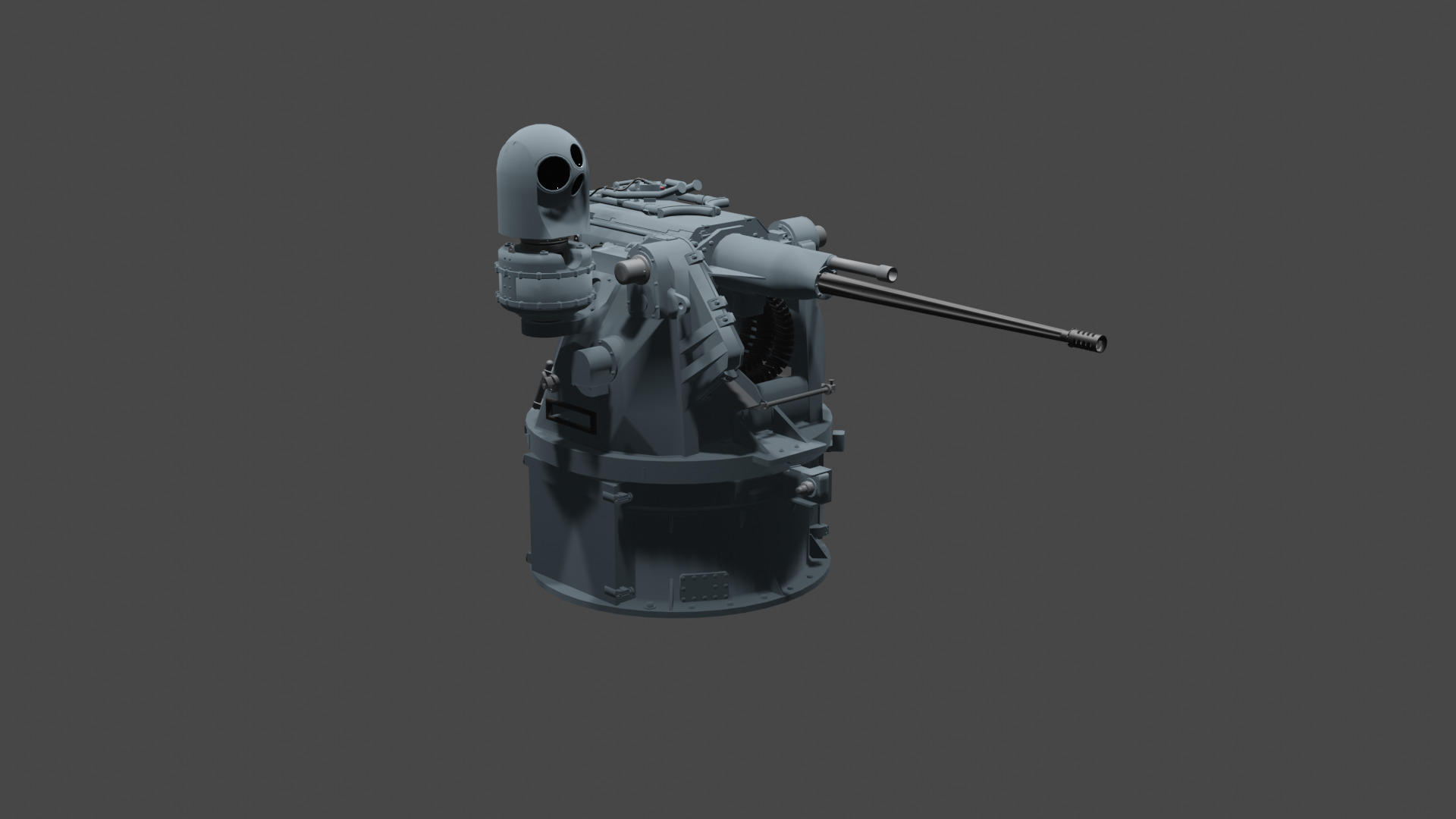 M242 Bushmaster 25mm 3D model Low-poly 3D model_1