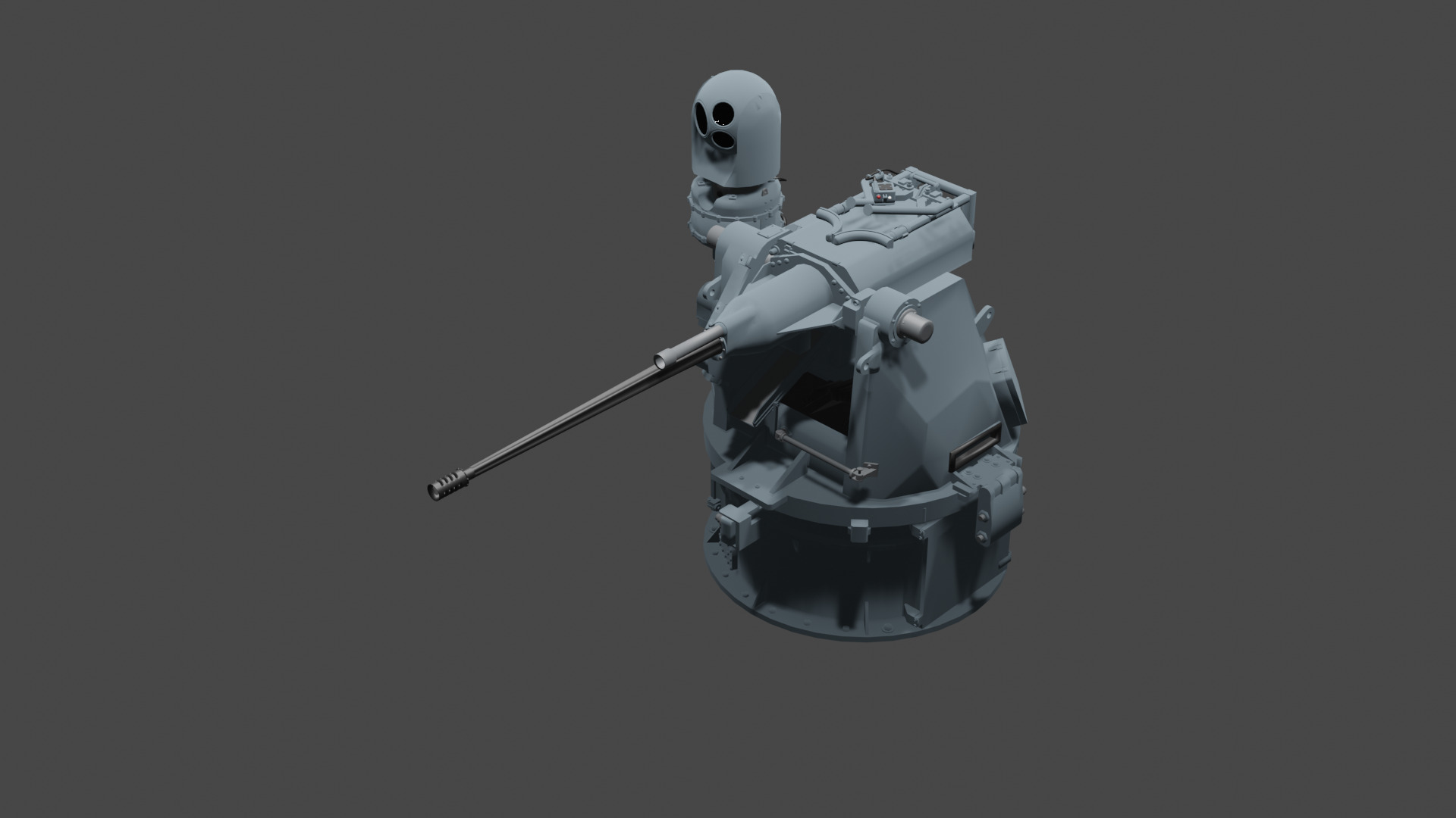 M242 Bushmaster 25mm 3D model Low-poly 3D model_3