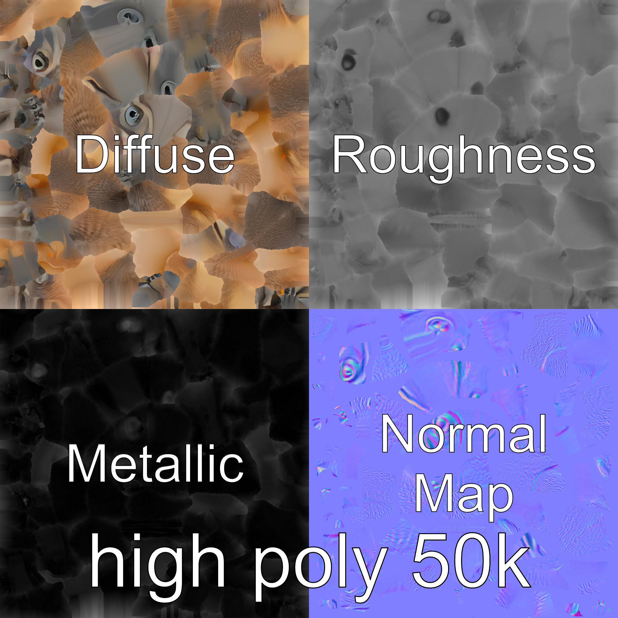 Serene Aardvark Model Evoking Tranquility Low-poly 3D model_30