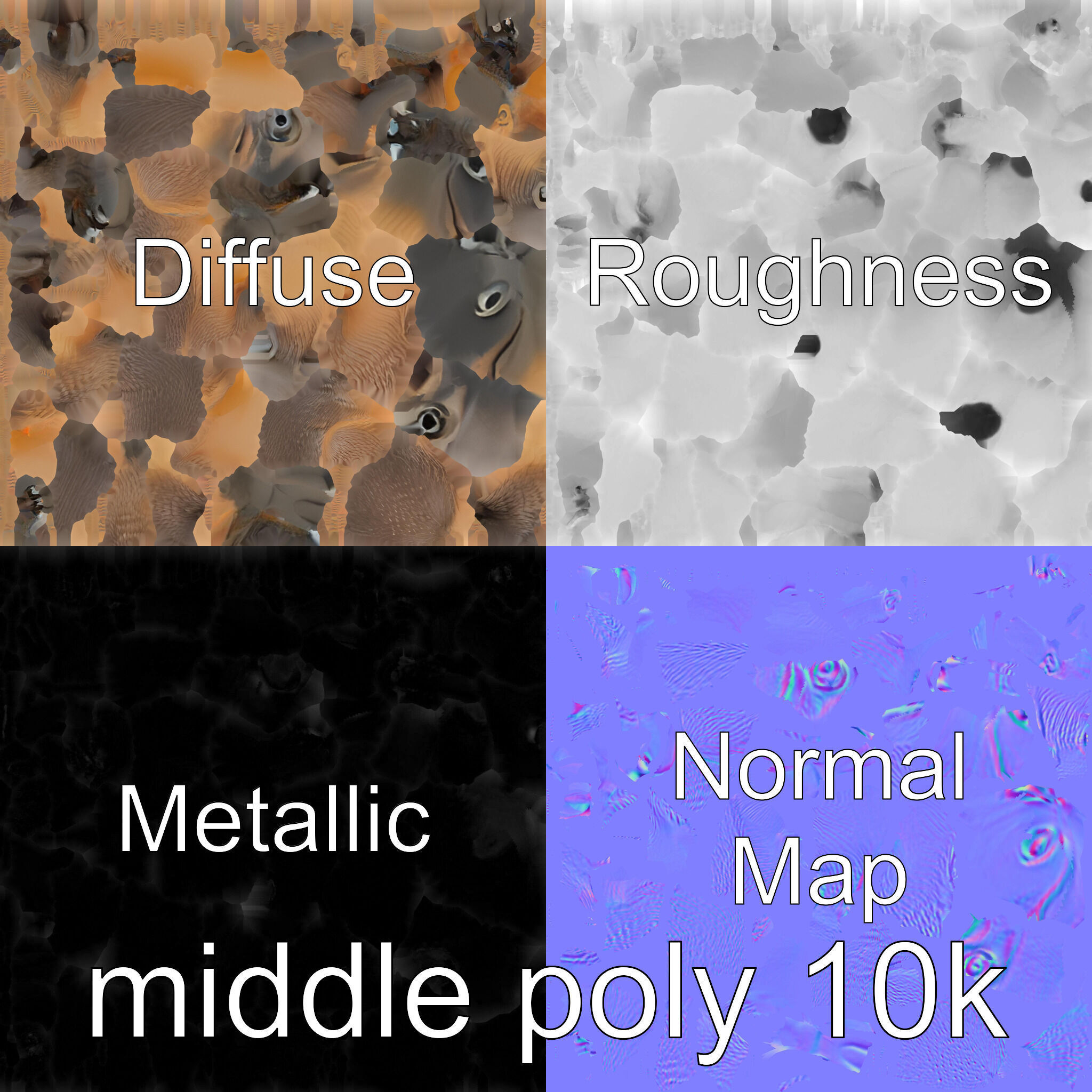 Serene Aardvark Model Evoking Tranquility Low-poly 3D model_31