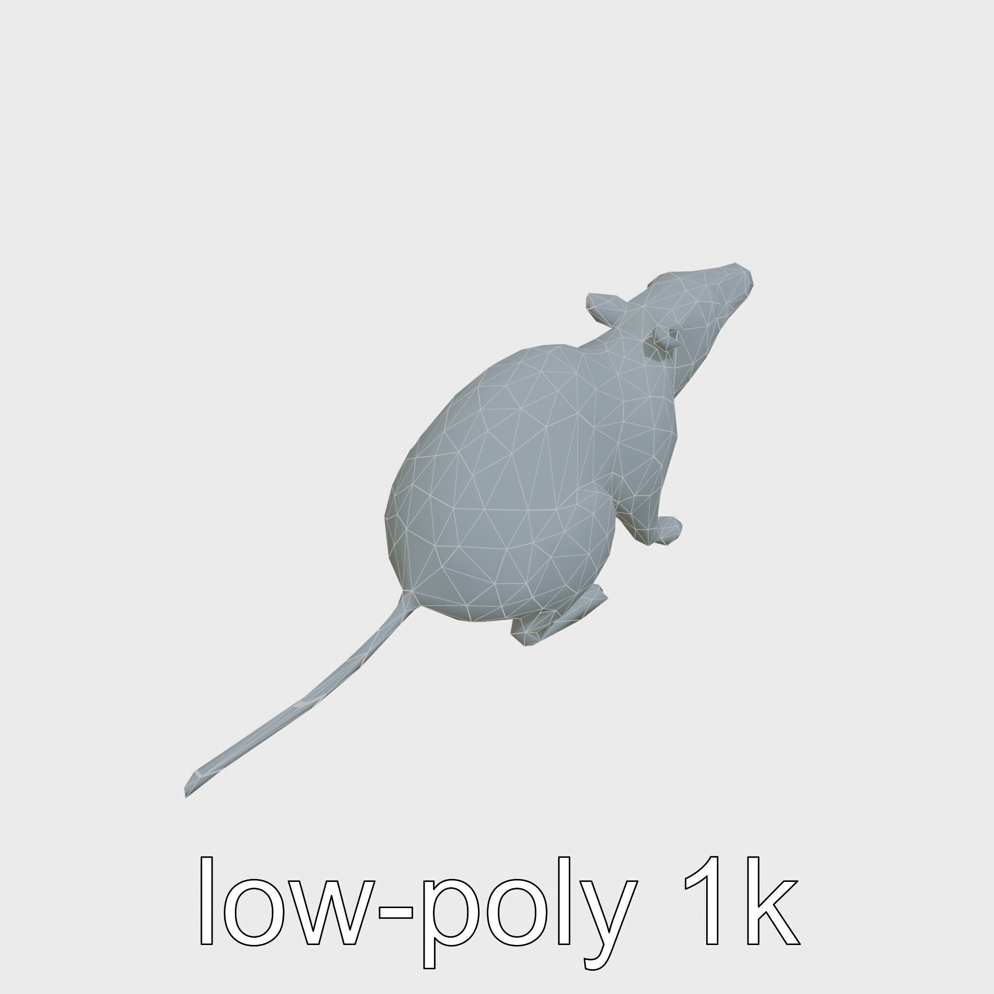 Serene Aardvark Model Evoking Tranquility Low-poly 3D model_33