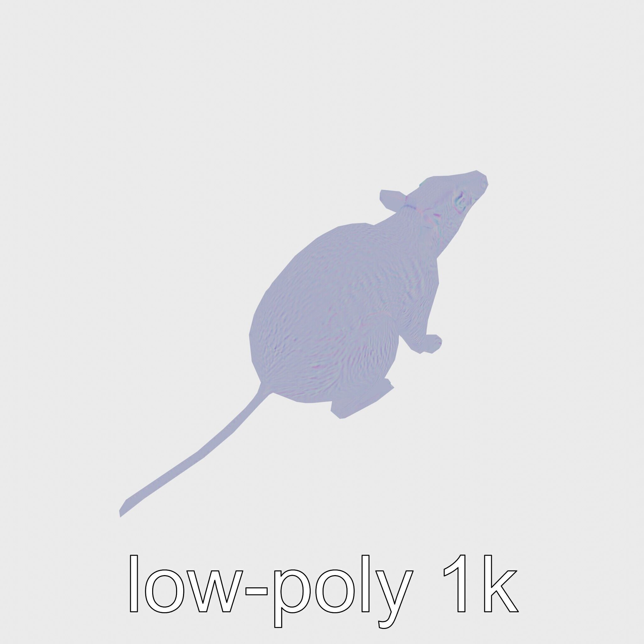 Serene Aardvark Model Evoking Tranquility Low-poly 3D model_32