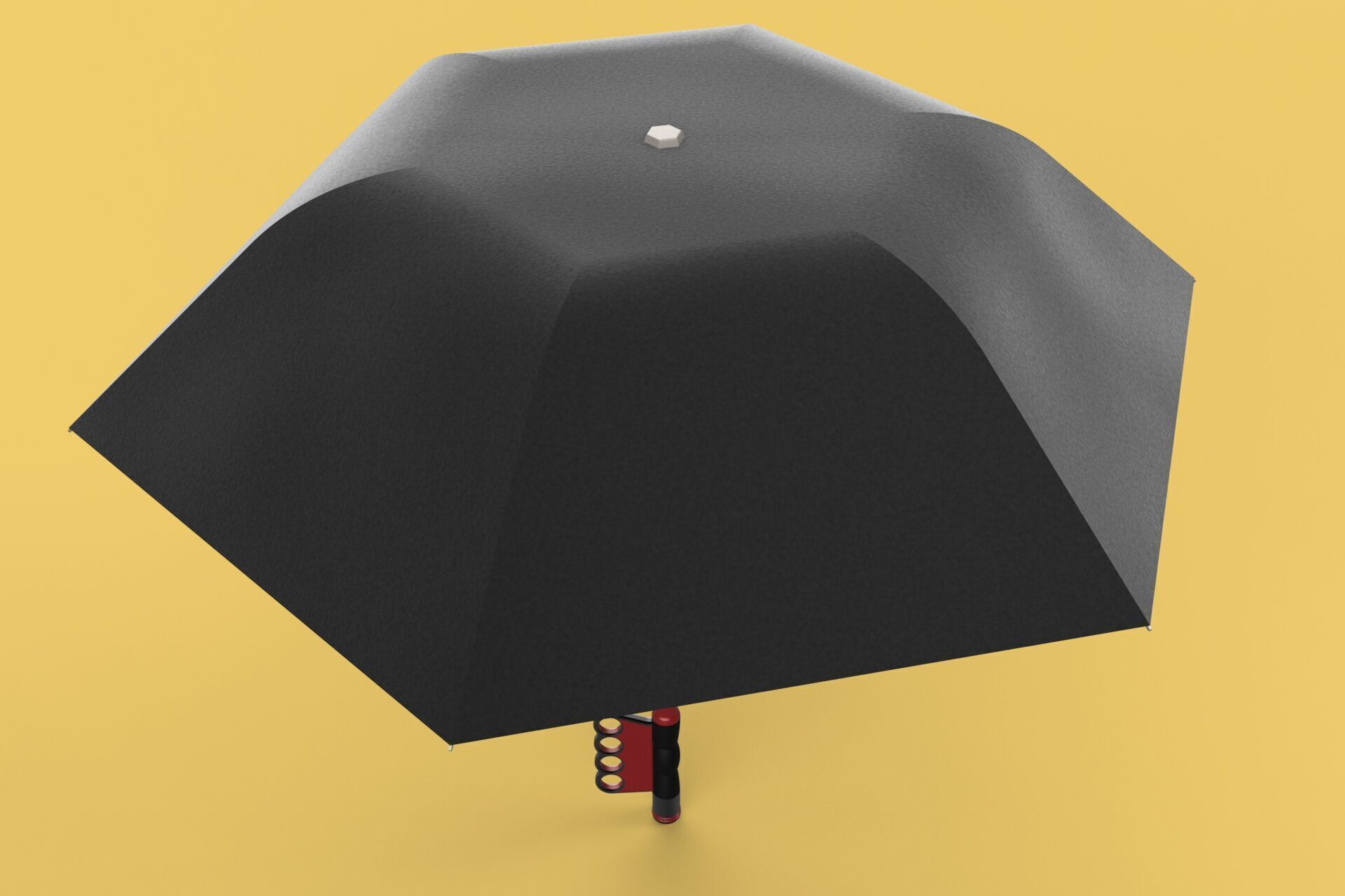 FLASHLIGHT ERGO UMBRELLA SAFE FINGERHOLE GRIP TEXTING RAIN TORCH 3D model_4