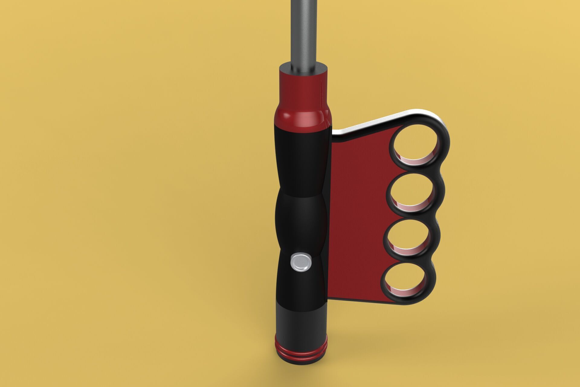 FLASHLIGHT ERGO UMBRELLA SAFE FINGERHOLE GRIP TEXTING RAIN TORCH 3D model_21