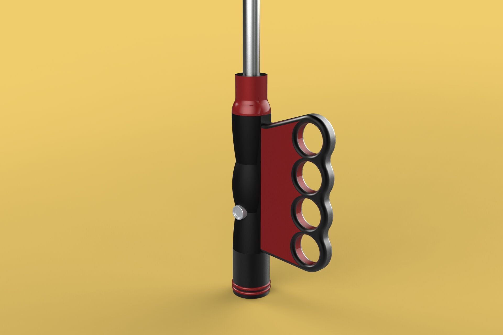 FLASHLIGHT ERGO UMBRELLA SAFE FINGERHOLE GRIP TEXTING RAIN TORCH 3D model_22