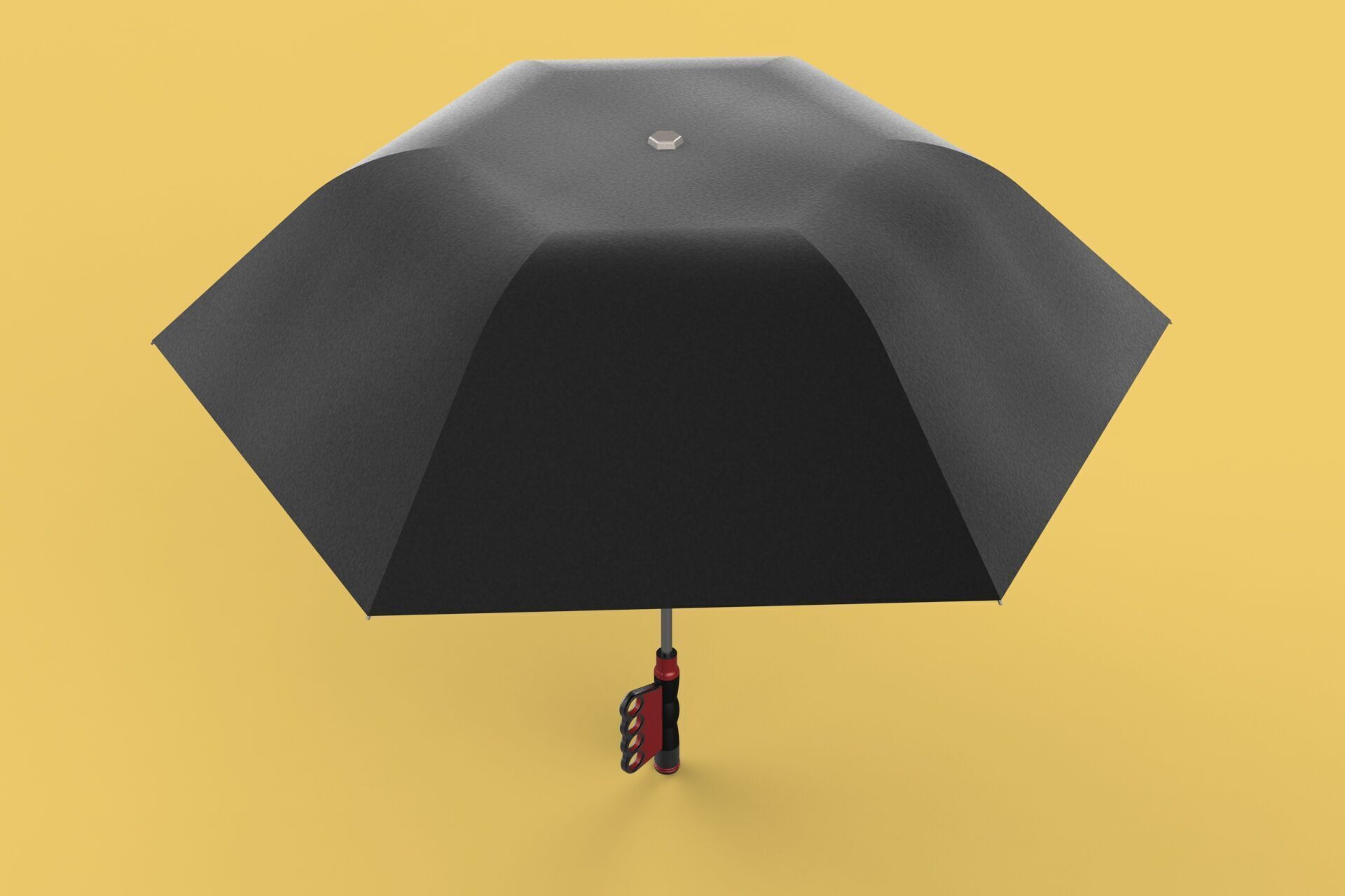 FLASHLIGHT ERGO UMBRELLA SAFE FINGERHOLE GRIP TEXTING RAIN TORCH 3D model_9