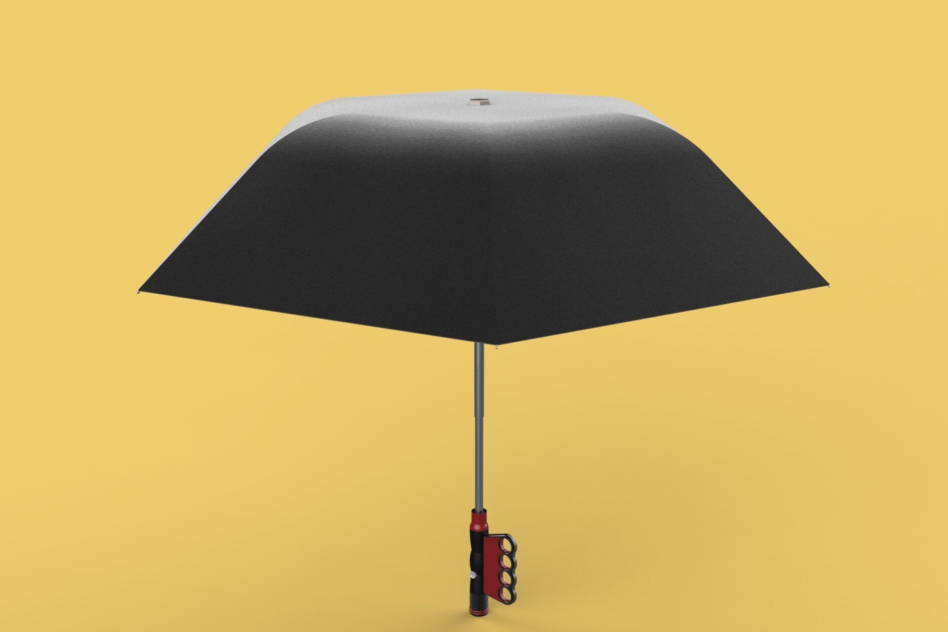 FLASHLIGHT ERGO UMBRELLA SAFE FINGERHOLE GRIP TEXTING RAIN TORCH 3D model_23