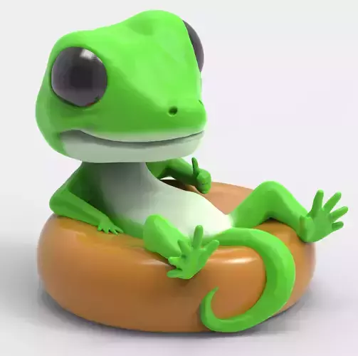 Chilling Gecko 3D print model