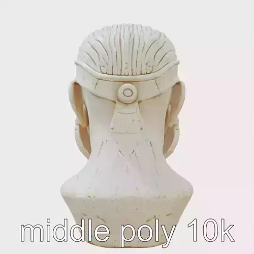 Ancient Warrior Bust Sculpture