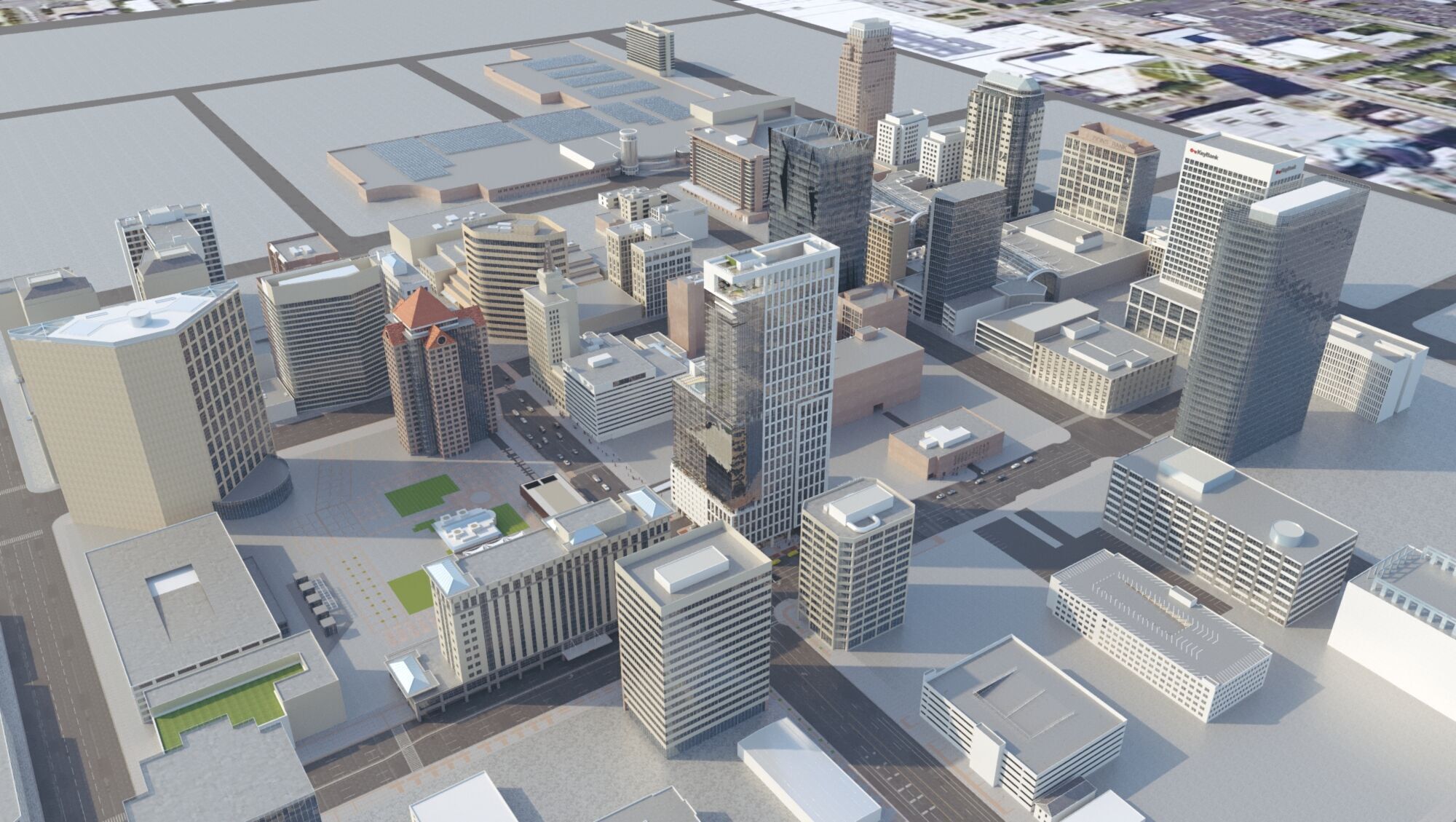 Salt Lake City  America USA Street 3D model_1