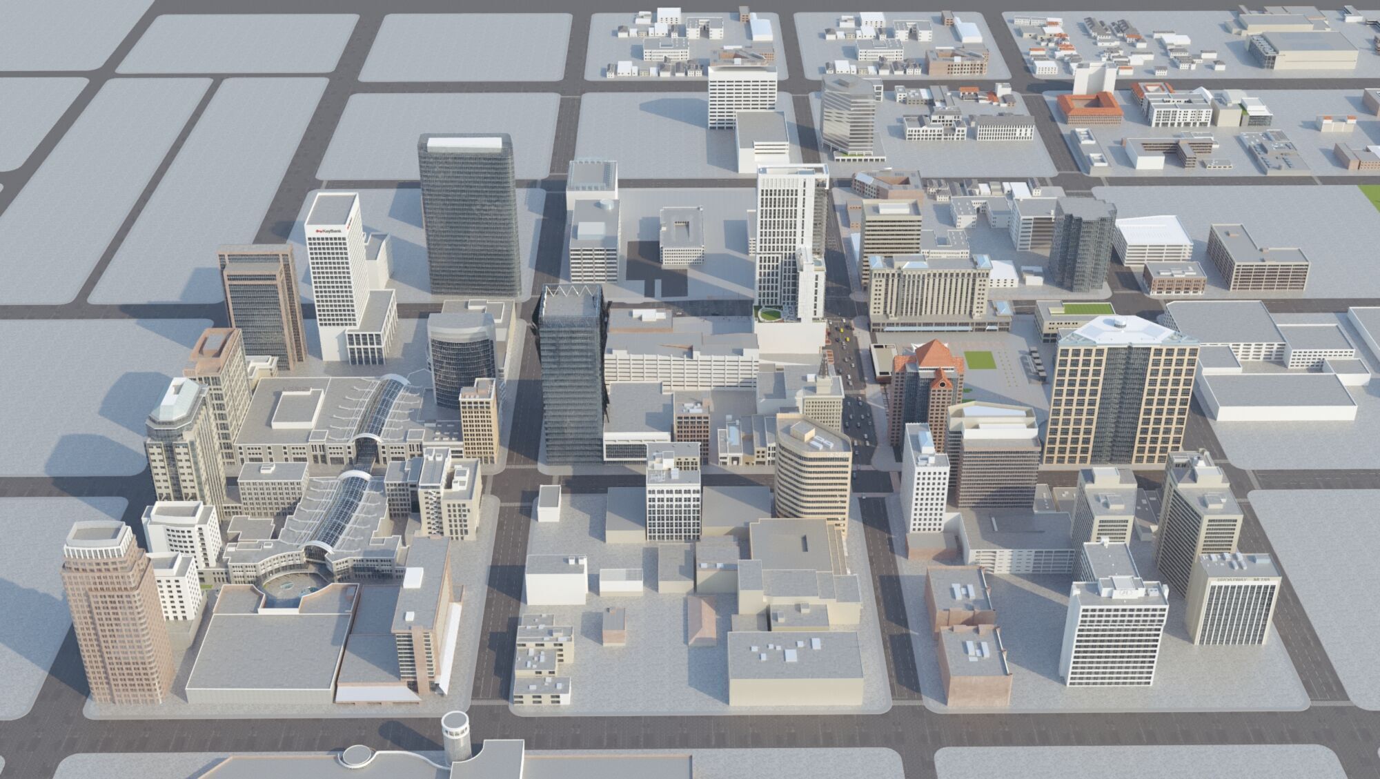 Salt Lake City  America USA Street 3D model_3