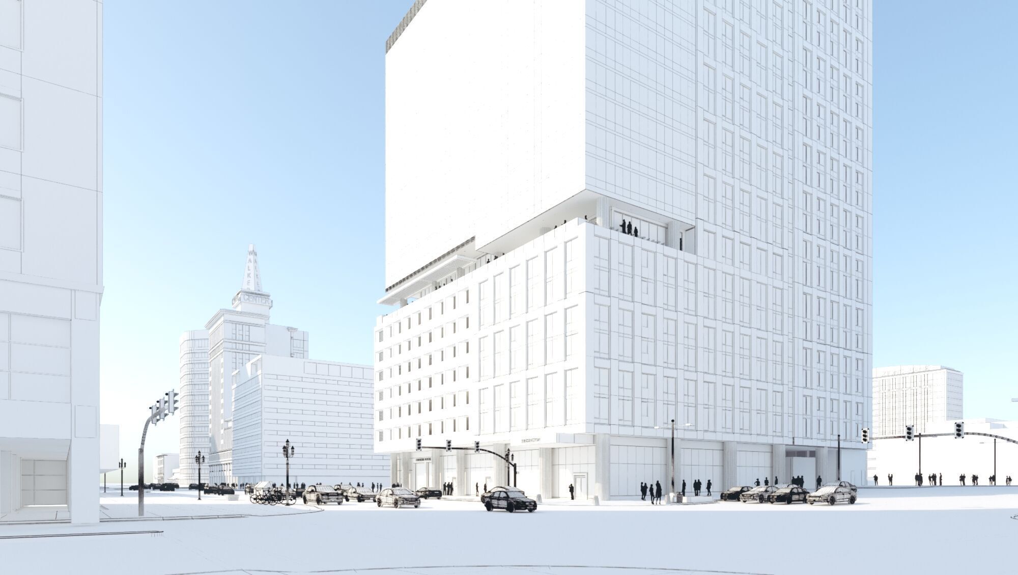 Salt Lake City  America USA Street 3D model_4