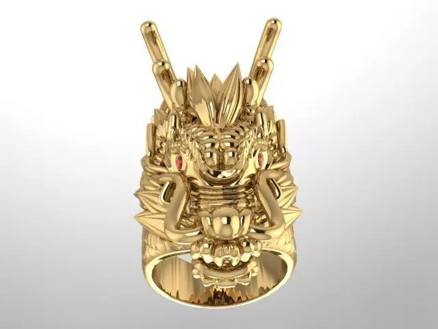 Ring Dragon jewelry 3d 3D print model