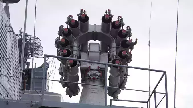 Russian Anti Submarine Launcher RBU-6000 3D model
