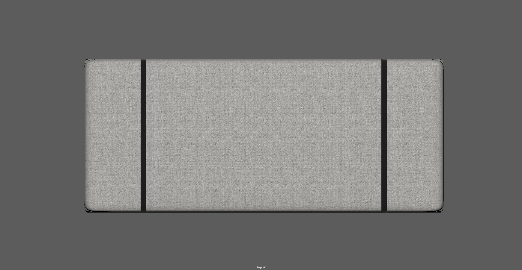 Modern Upholstered Bench 3d Model Low-poly 3D model_11