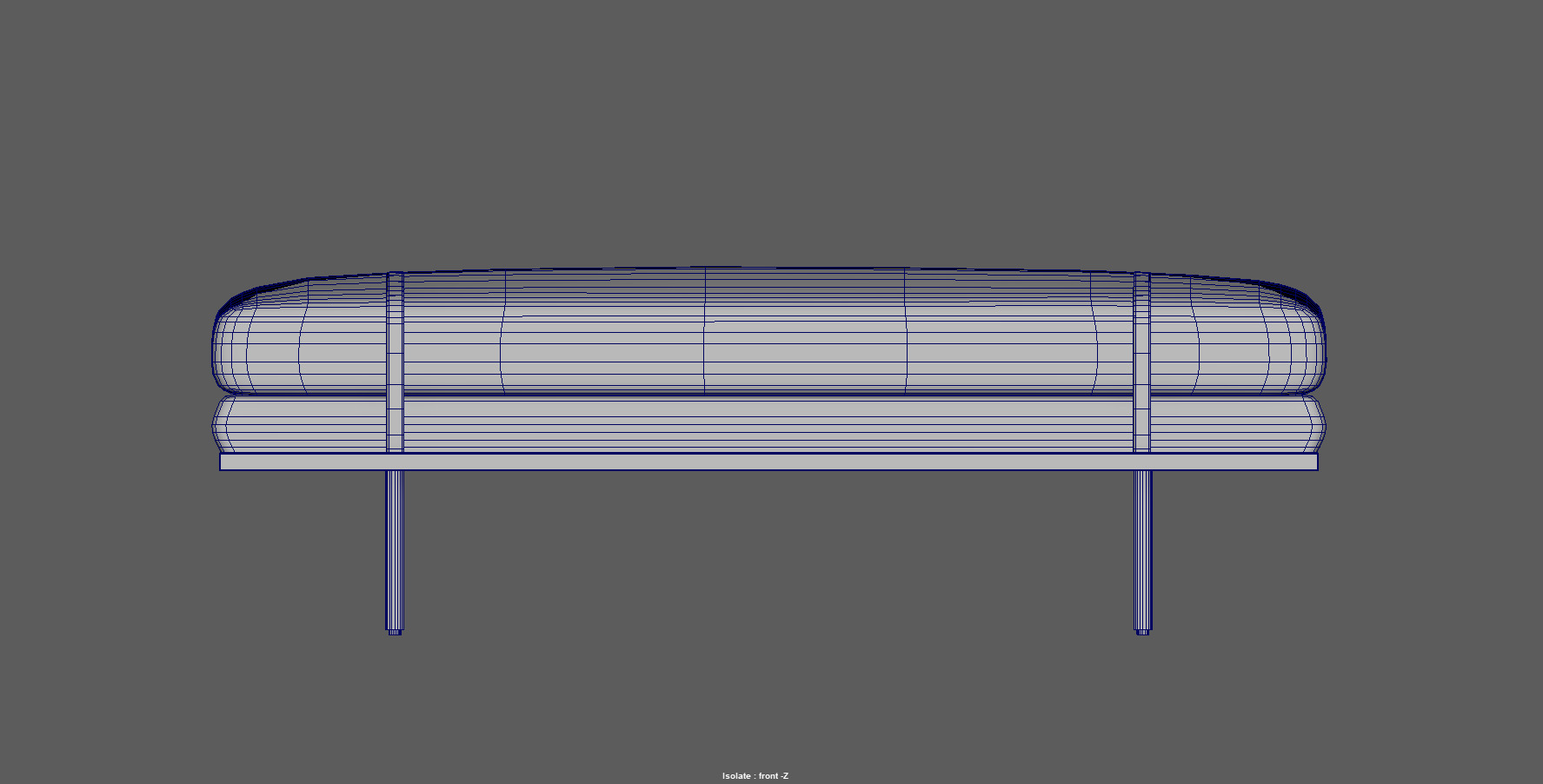 Modern Upholstered Bench 3d Model Low-poly 3D model_18