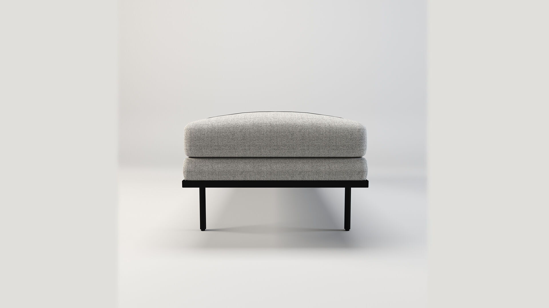Modern Upholstered Bench 3d Model Low-poly 3D model_5