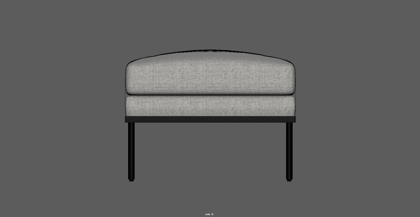 Modern Upholstered Bench 3d Model Low-poly 3D model_19