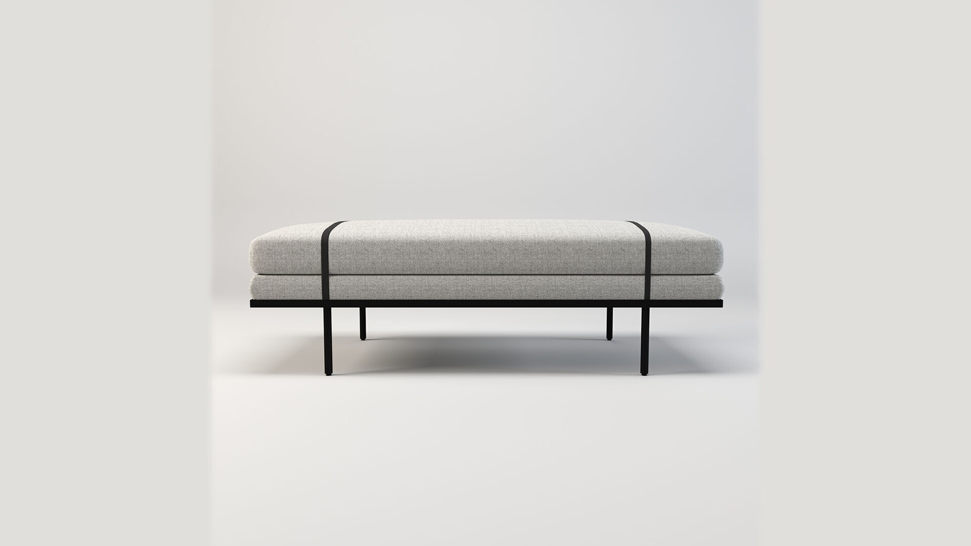 Modern Upholstered Bench 3d Model Low-poly 3D model_4