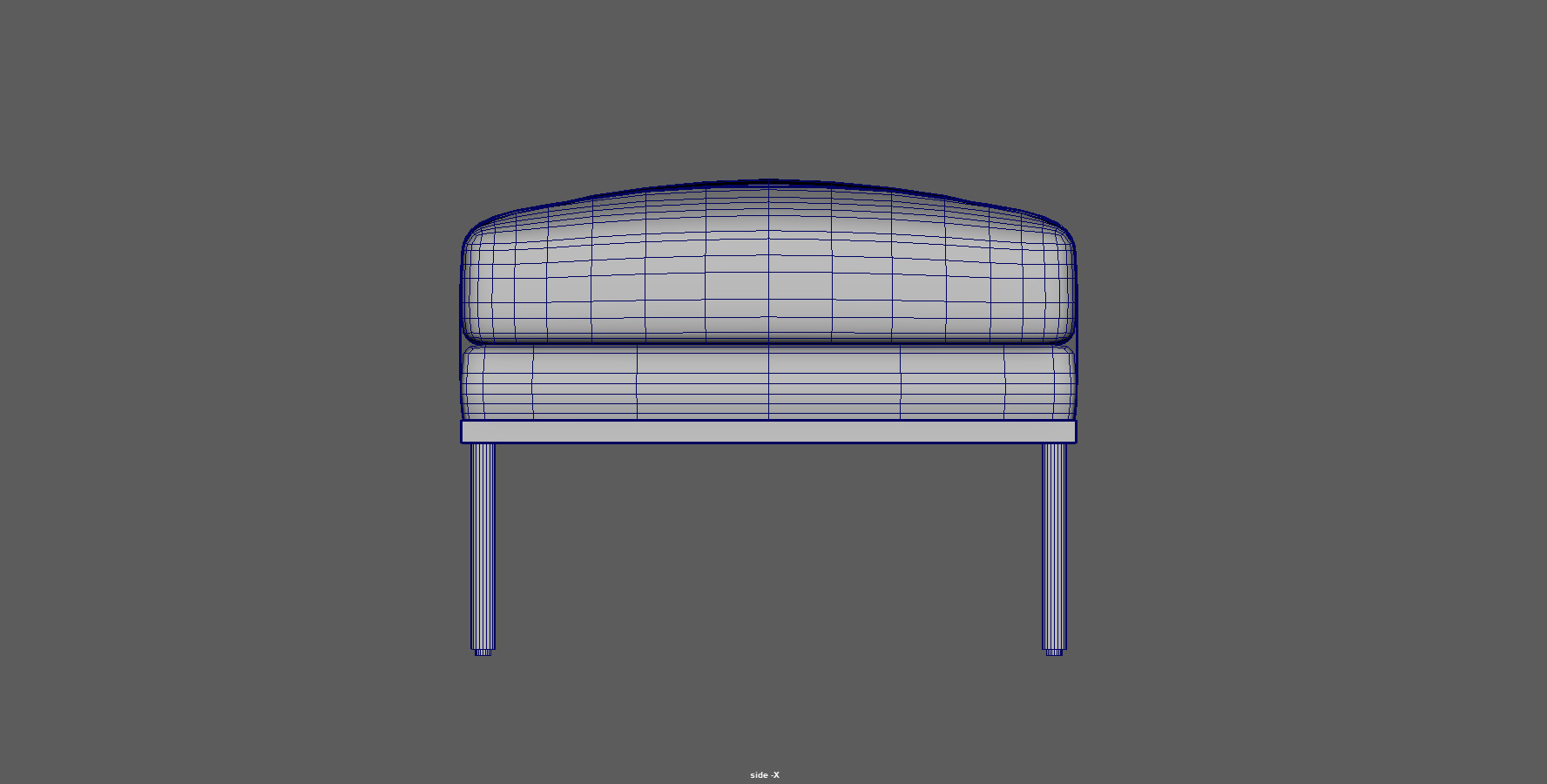 Modern Upholstered Bench 3d Model Low-poly 3D model_22