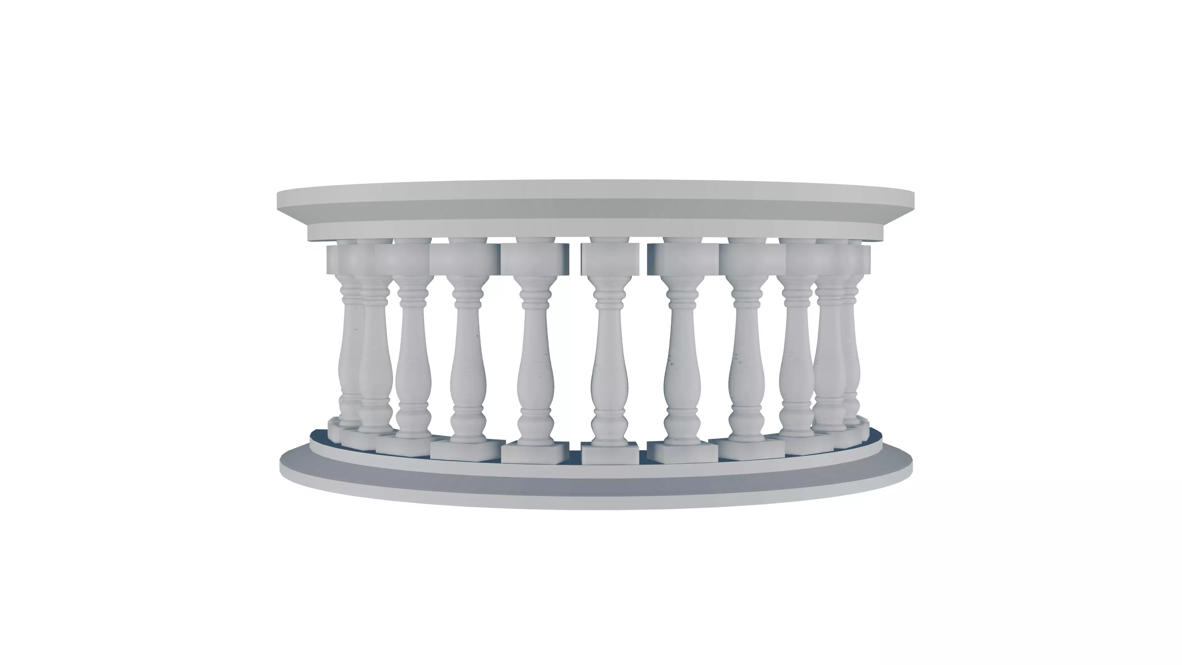 Stone Balustrade 3D print model_0