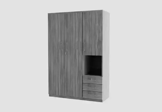 wooden wardrobe