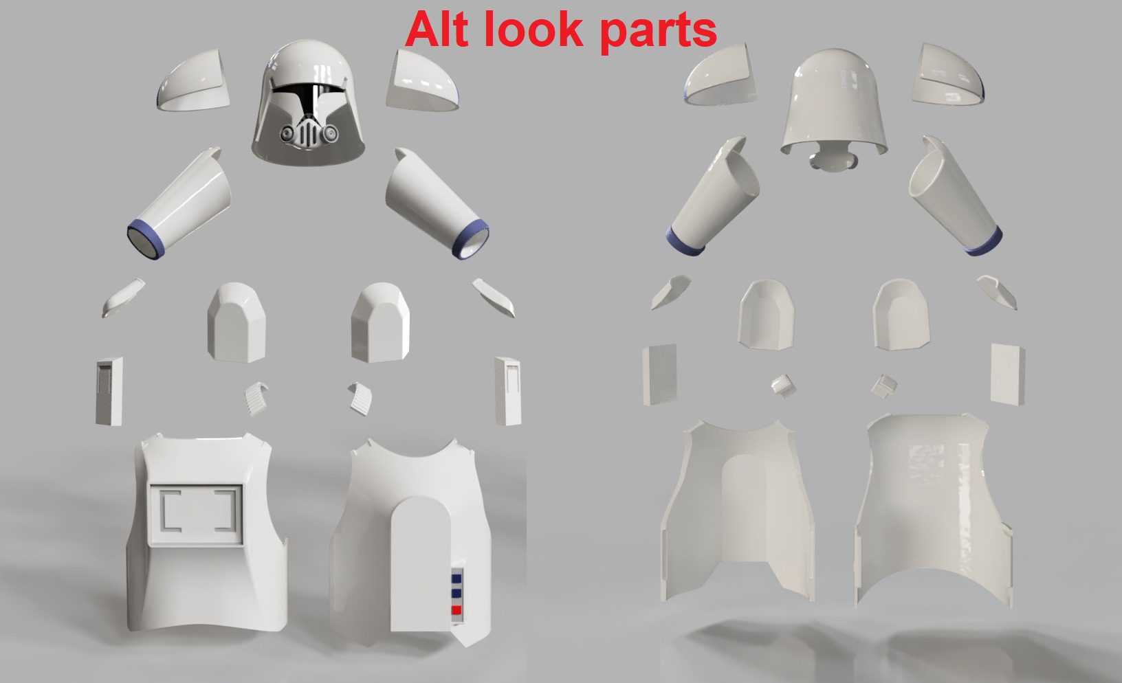 Snow Clone trooper kit for sixth scale custom action figures 3D print model_7