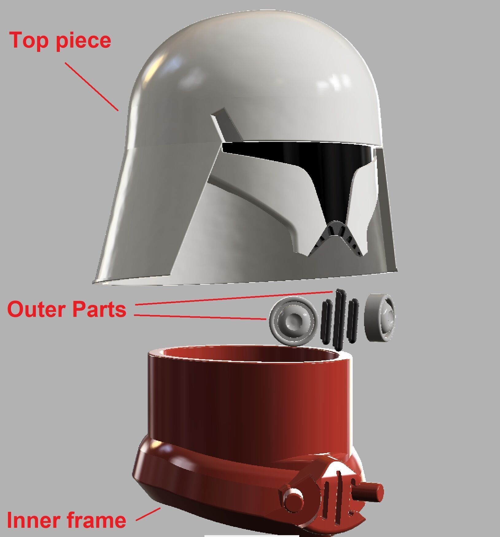 Snow Clone trooper kit for sixth scale custom action figures 3D print model_3