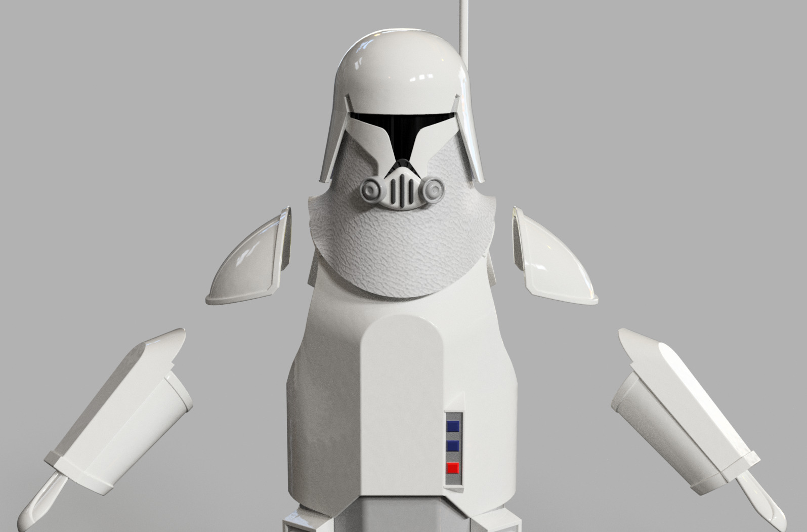 Snow Clone trooper kit for sixth scale custom action figures 3D print model_27