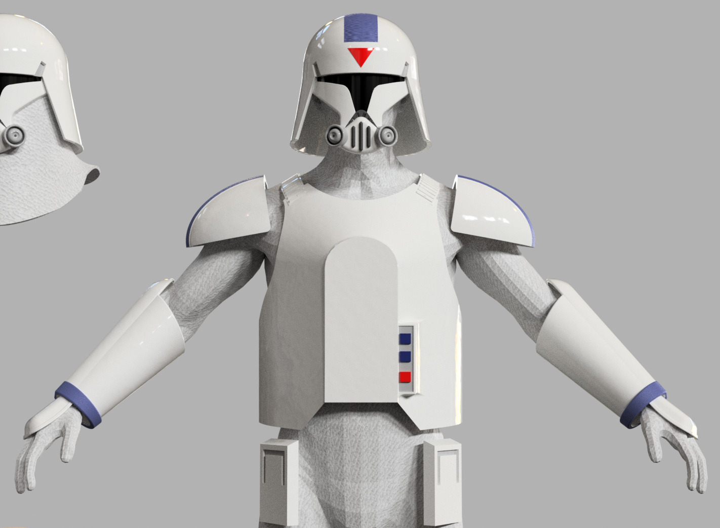 Snow Clone trooper kit for sixth scale custom action figures 3D print model_21