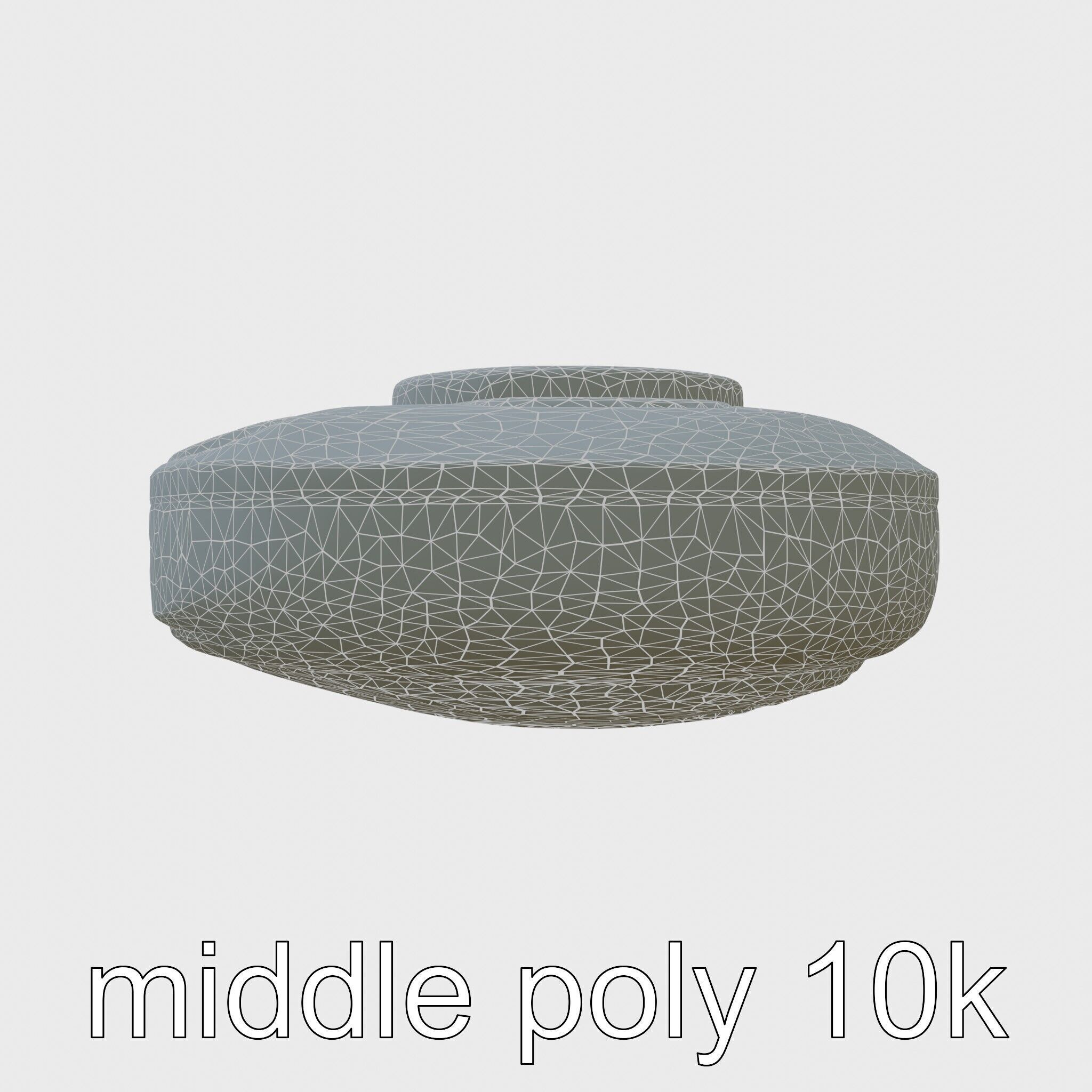 Model C Futuristic Gadget Station with USB Ports Low-poly 3D model_9