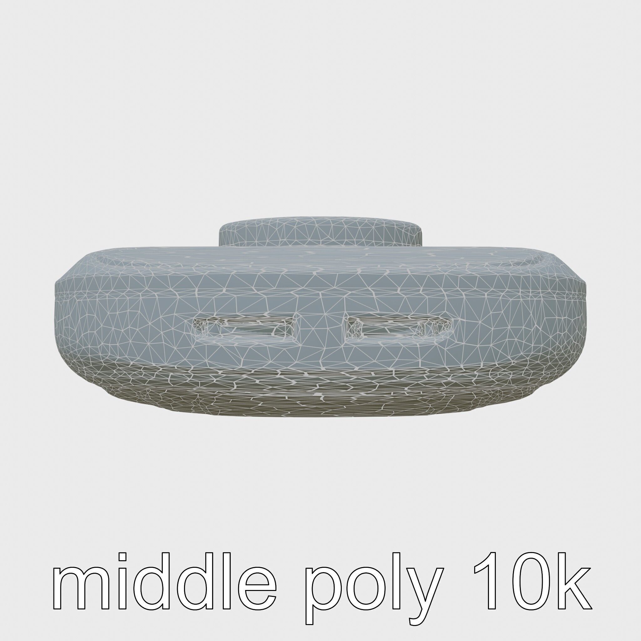 Model C Futuristic Gadget Station with USB Ports Low-poly 3D model_14