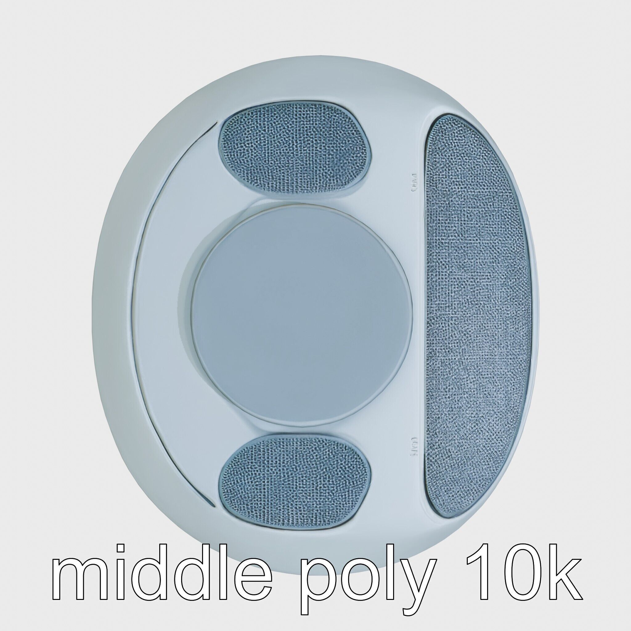 Model C Futuristic Gadget Station with USB Ports Low-poly 3D model_22