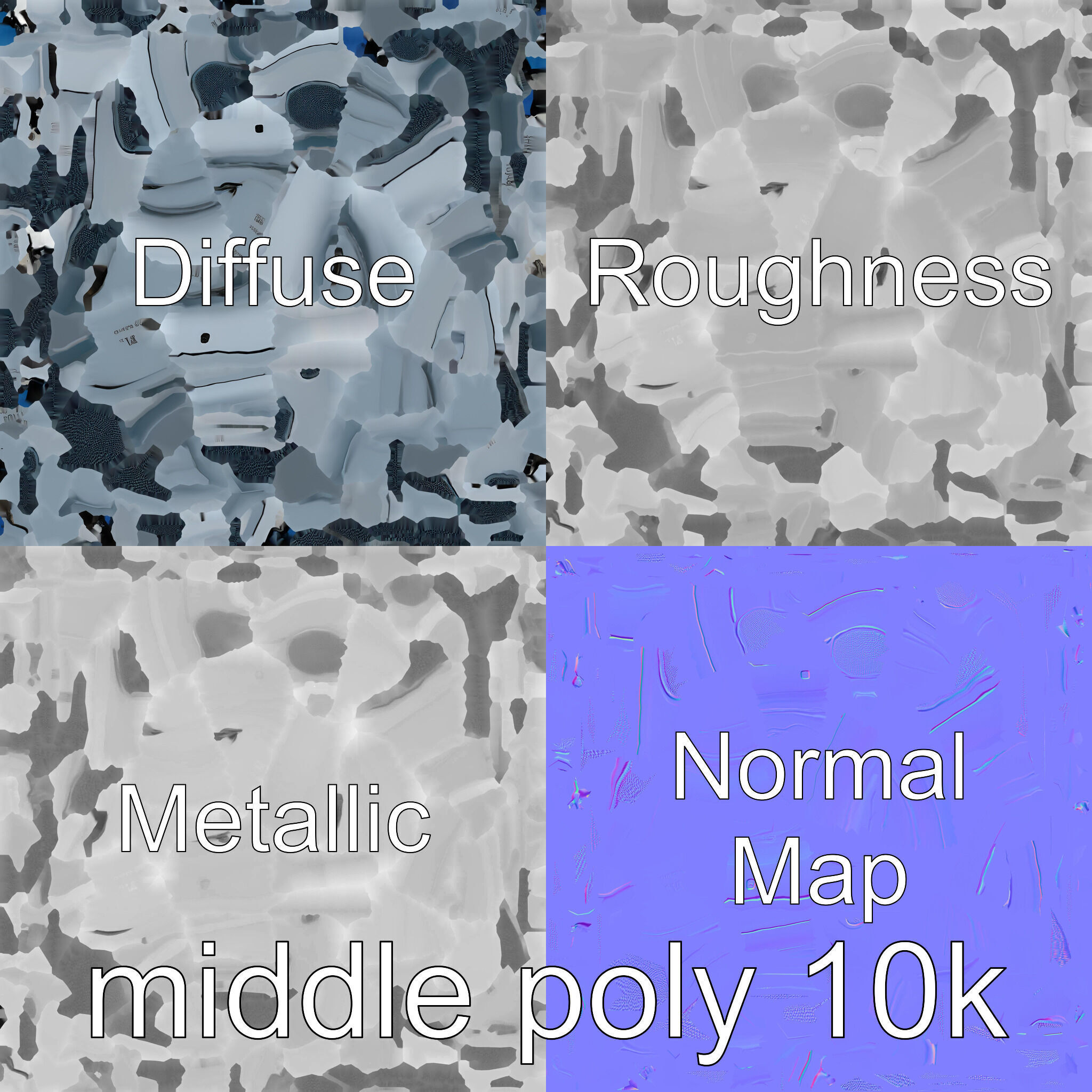 Model C Futuristic Gadget Station with USB Ports Low-poly 3D model_32