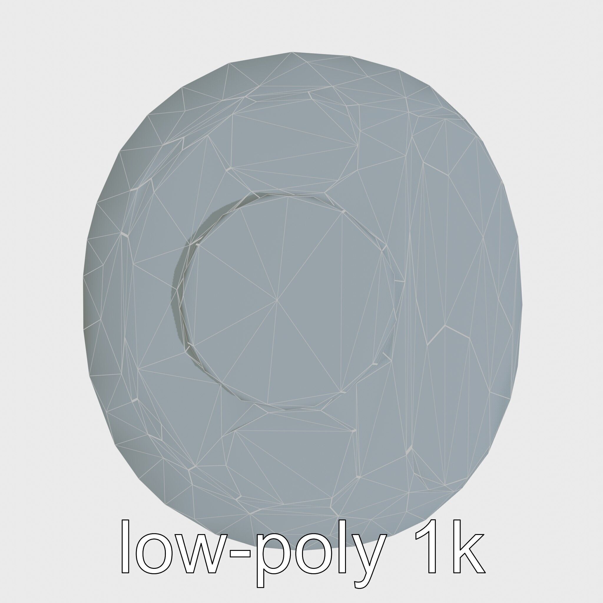 Model C Futuristic Gadget Station with USB Ports Low-poly 3D model_24