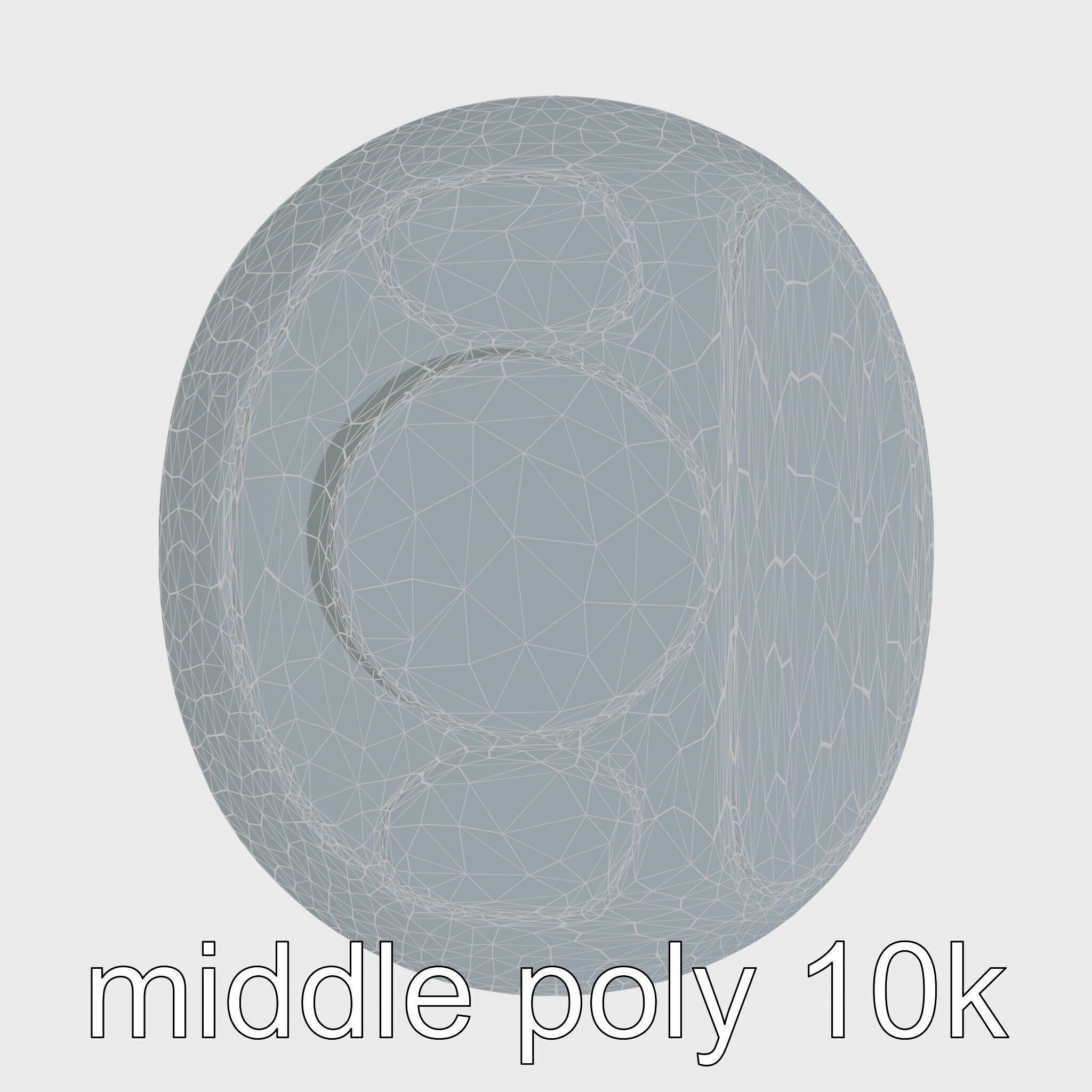 Model C Futuristic Gadget Station with USB Ports Low-poly 3D model_16