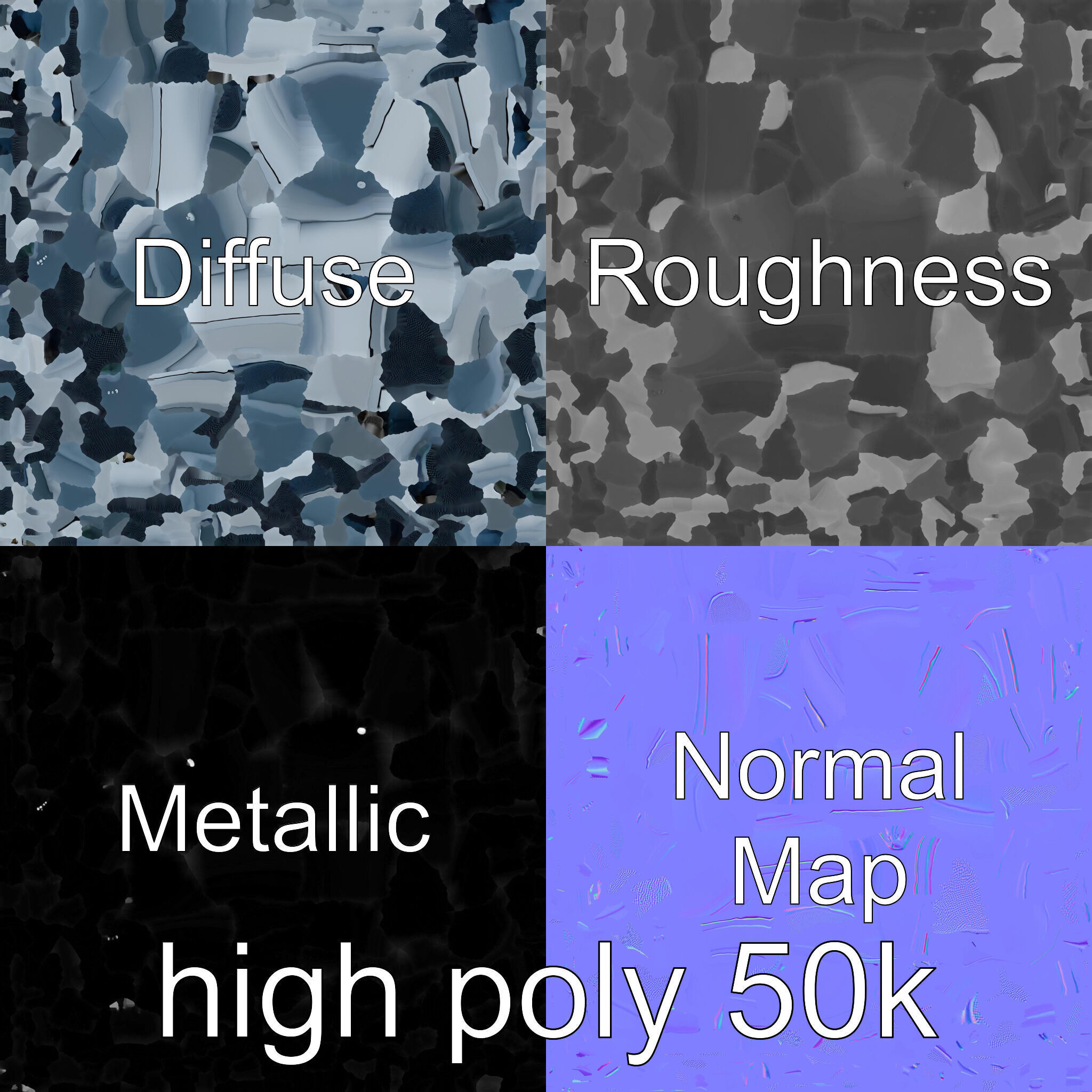 Model C Futuristic Gadget Station with USB Ports Low-poly 3D model_18