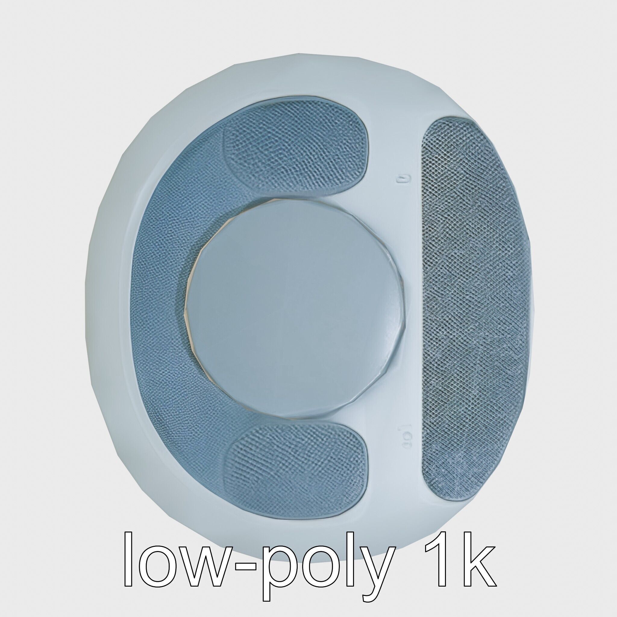 Model C Futuristic Gadget Station with USB Ports Low-poly 3D model_13