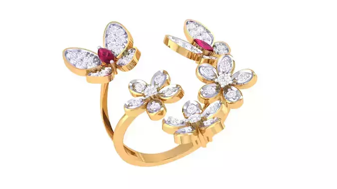  Women Ring MTL 3dm STL OBJ FBX Details