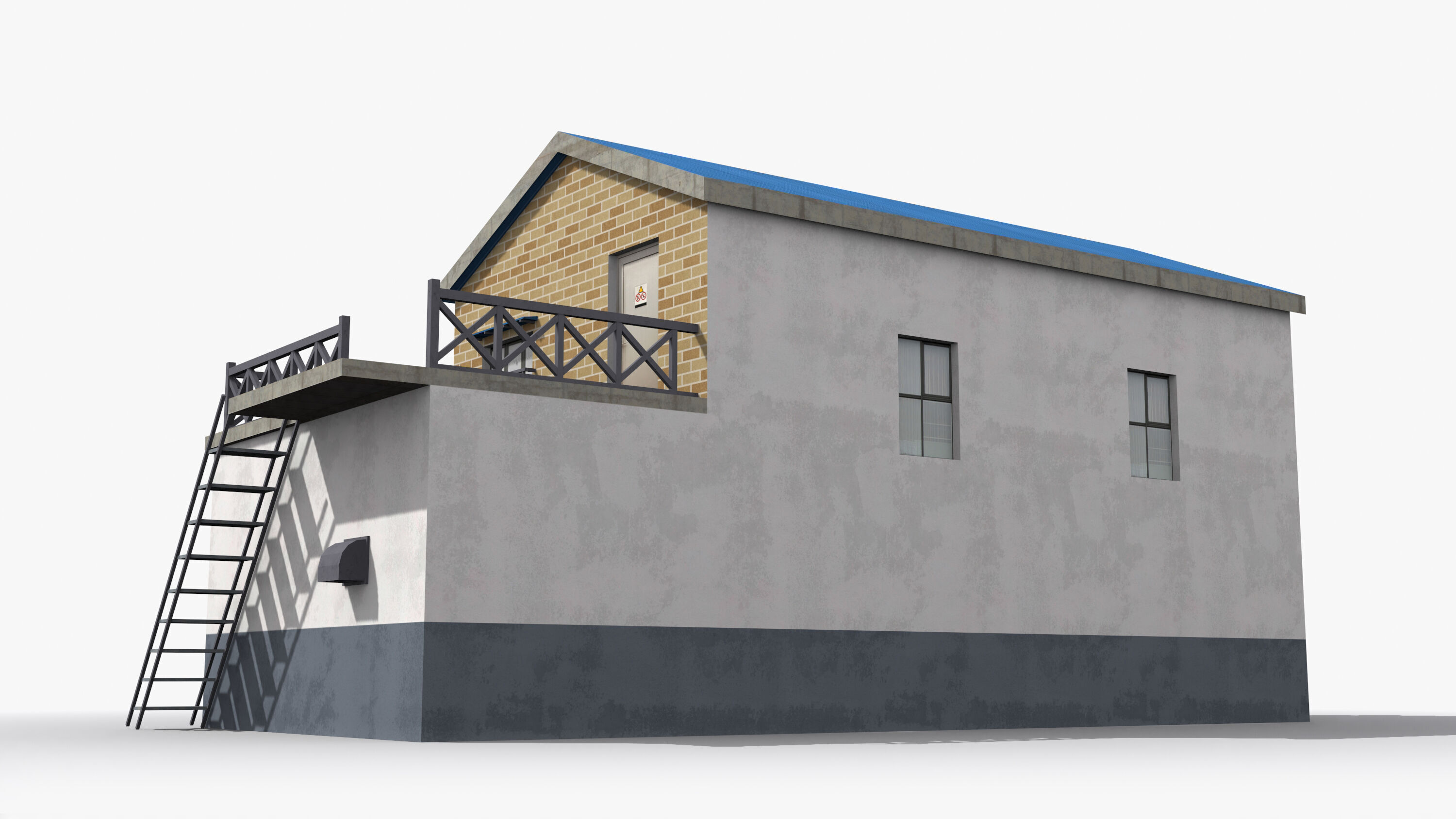 Japanese House x11 Low-poly 3D model_4