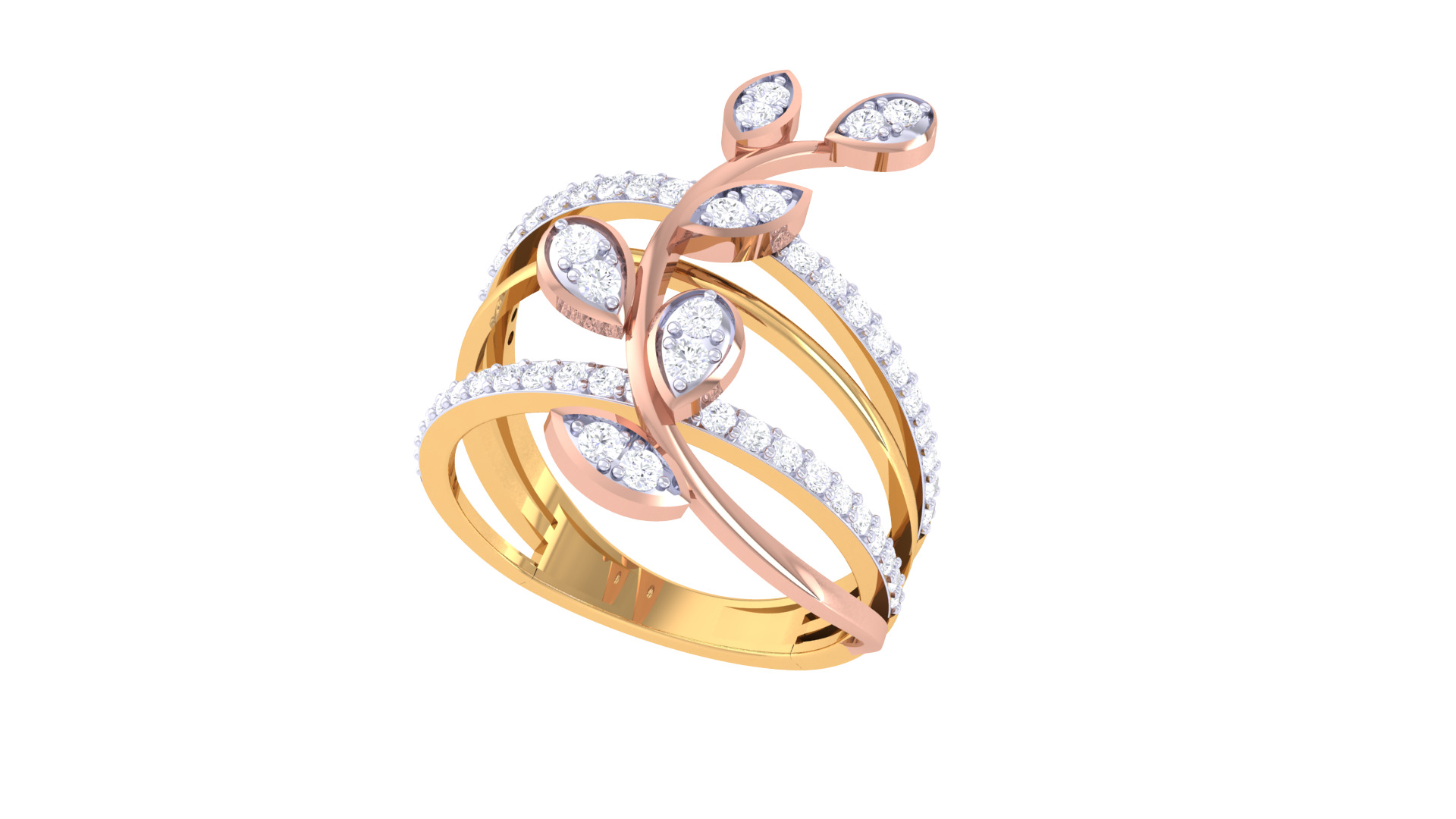  Women Ring MTL 3dm STL OBJ FBX Details 3D print model_1