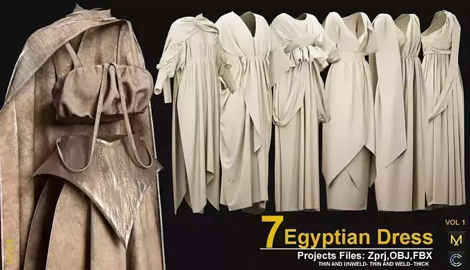 7 EGYPTIAN DRESS