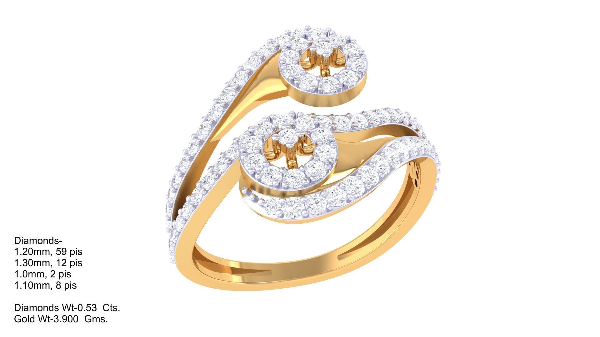 Women Ring MTL 3dm STL OBJ FBX Details 3D print model_2