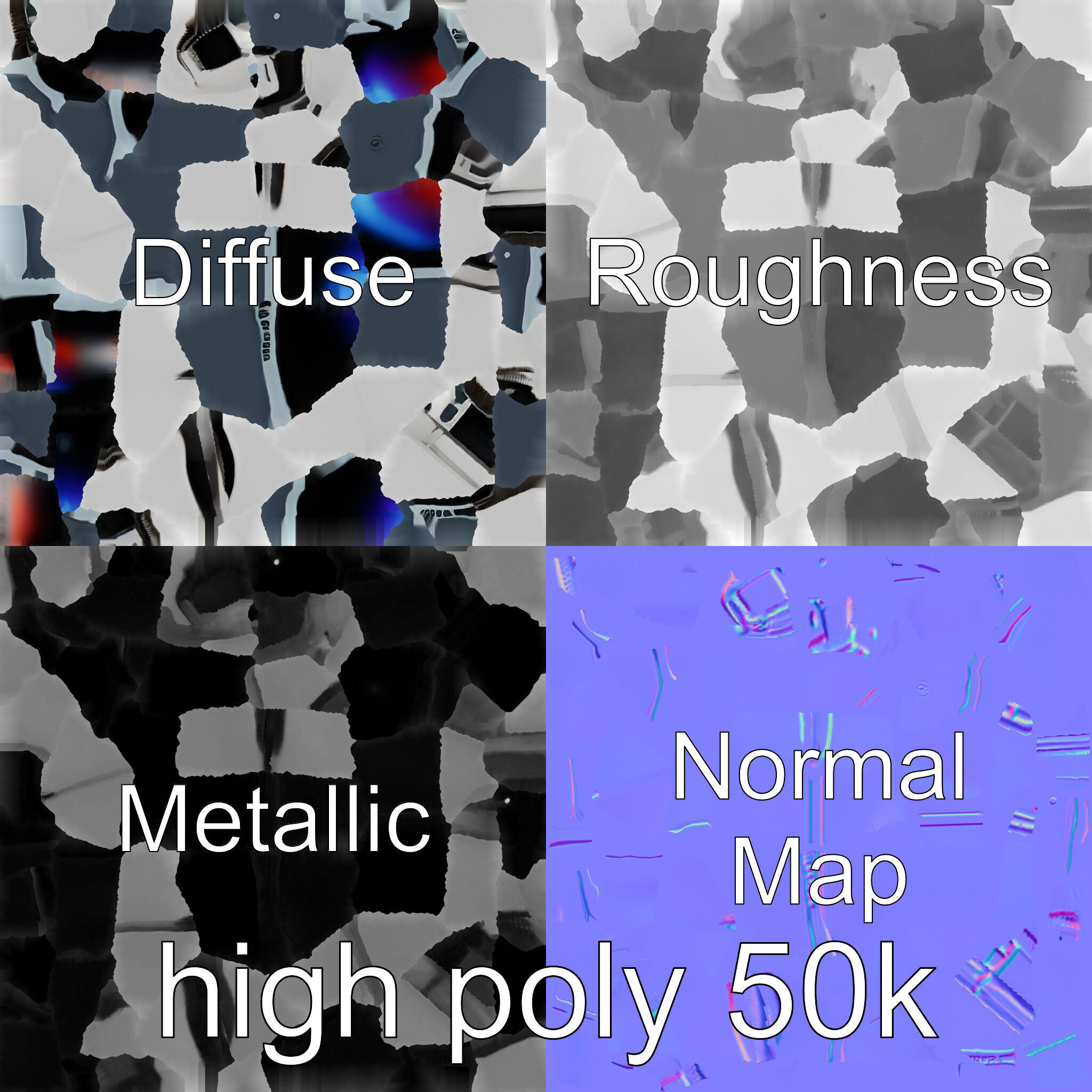 Elysium Desk Oasis Luxurious Dual-Function Mat Low-poly 3D model_22