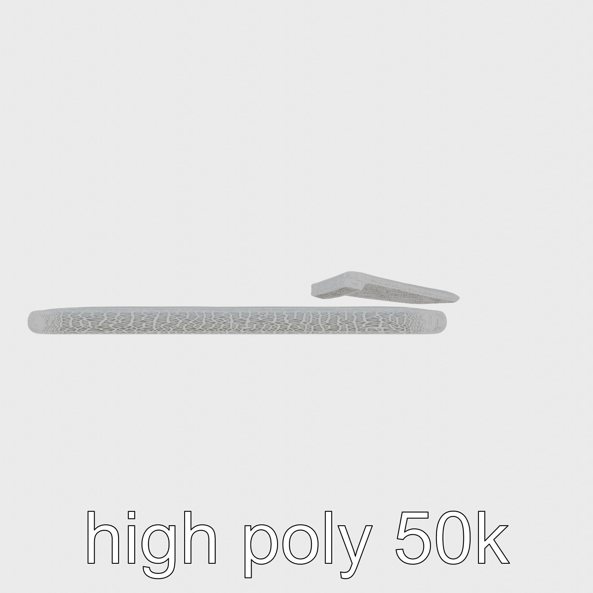 Elysium Desk Oasis Luxurious Dual-Function Mat Low-poly 3D model_8