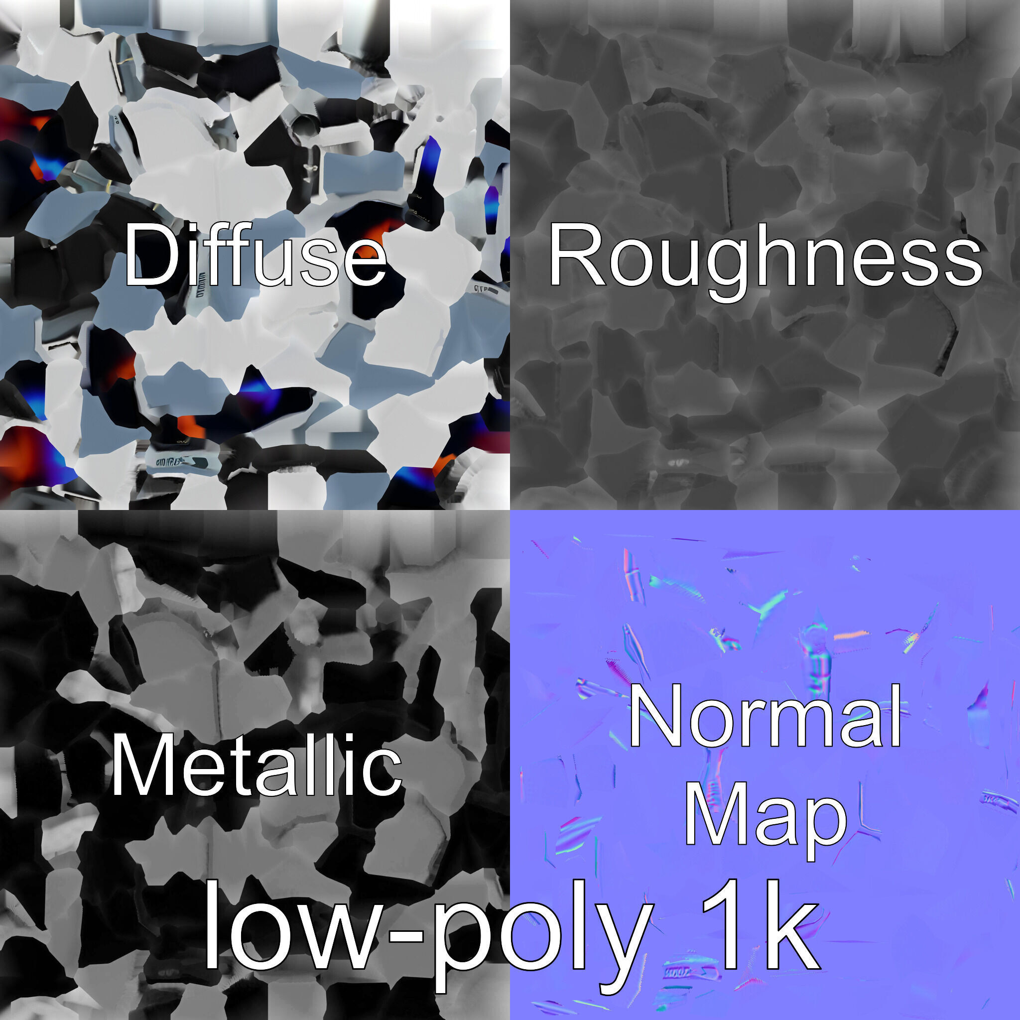 Elysium Desk Oasis Luxurious Dual-Function Mat Low-poly 3D model_4