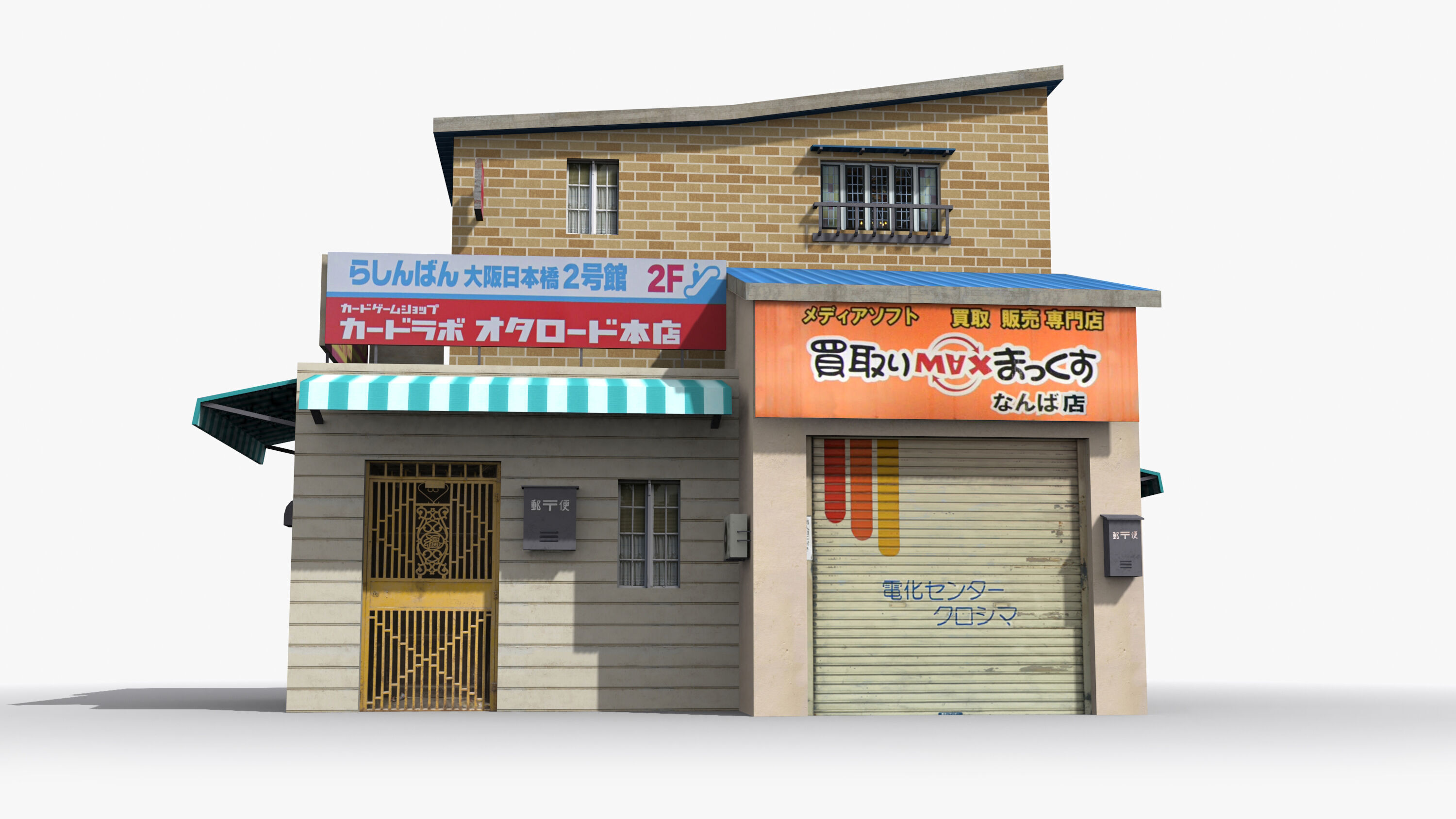 Japanese House x19 Low-poly 3D model_1