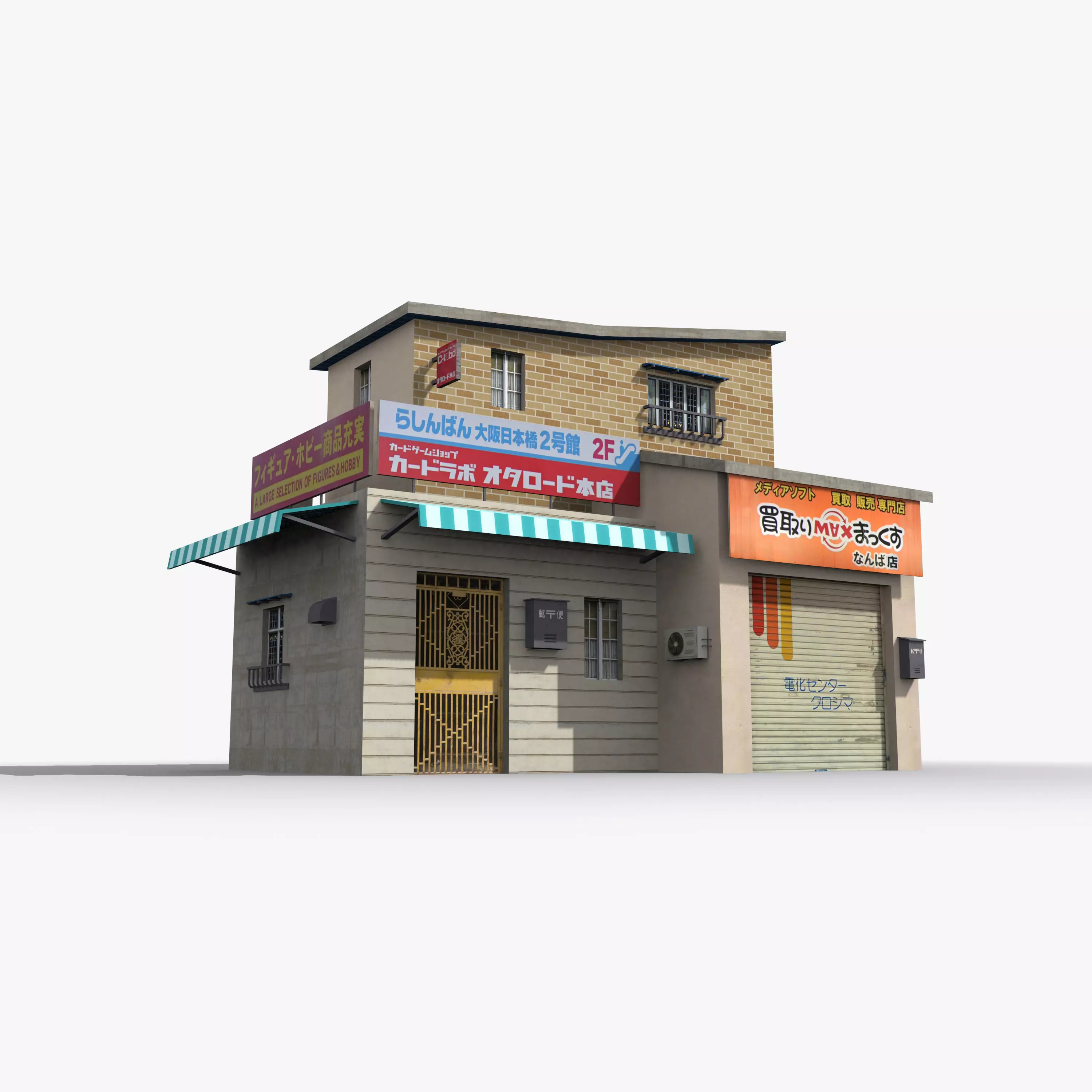 Japanese House x19 Low-poly 3D model_0