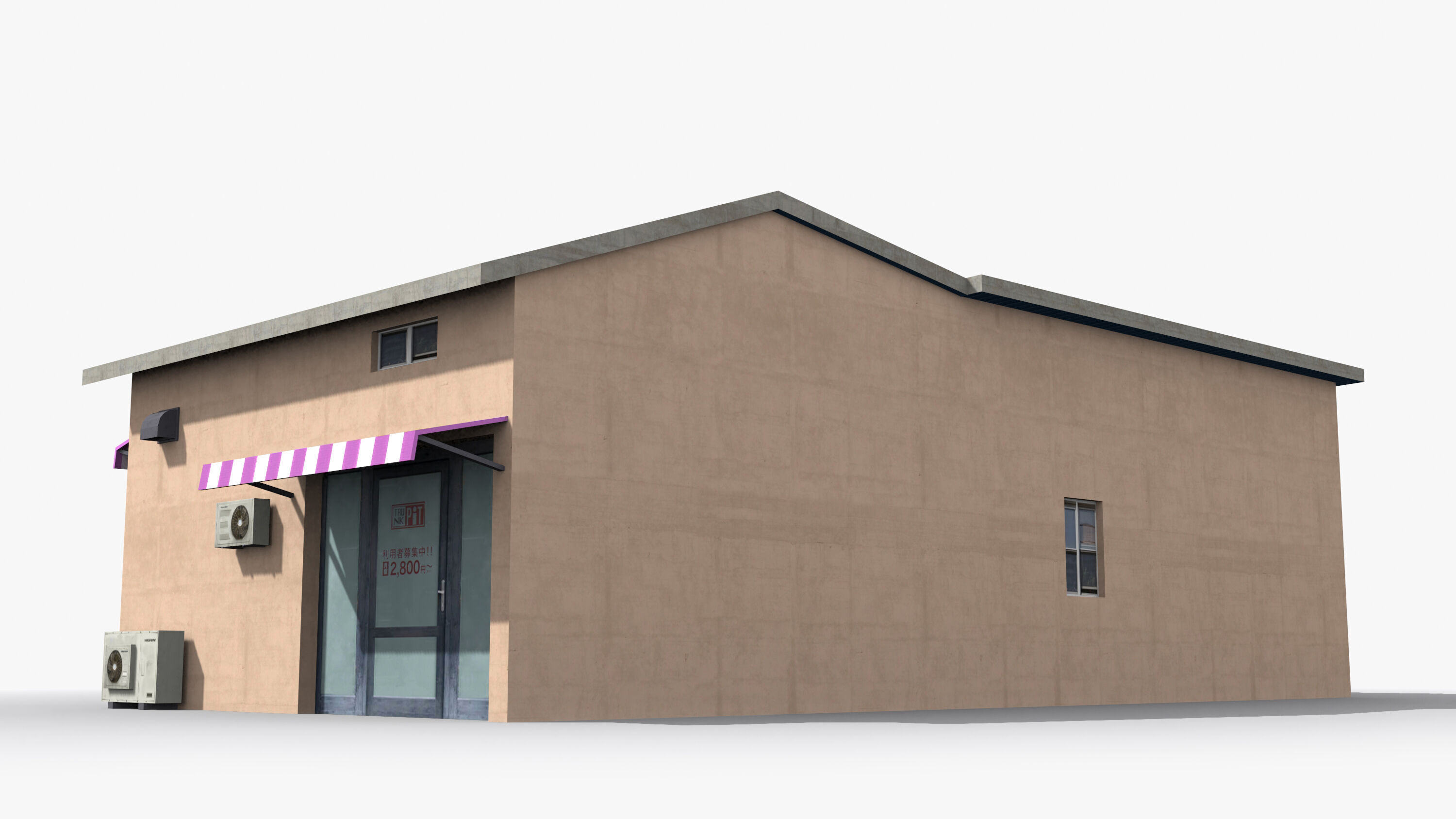 Japanese House x20 Low-poly 3D model_4