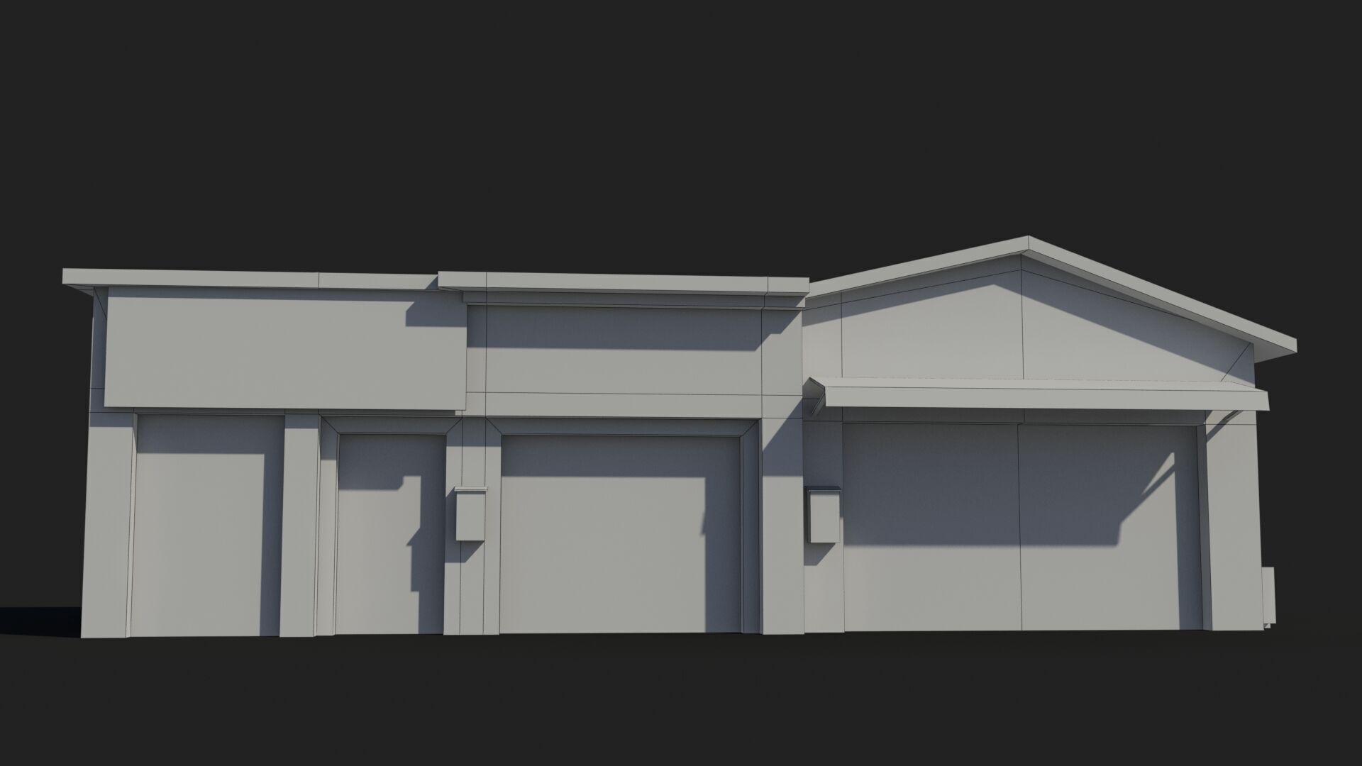 Japanese House x20 Low-poly 3D model_7